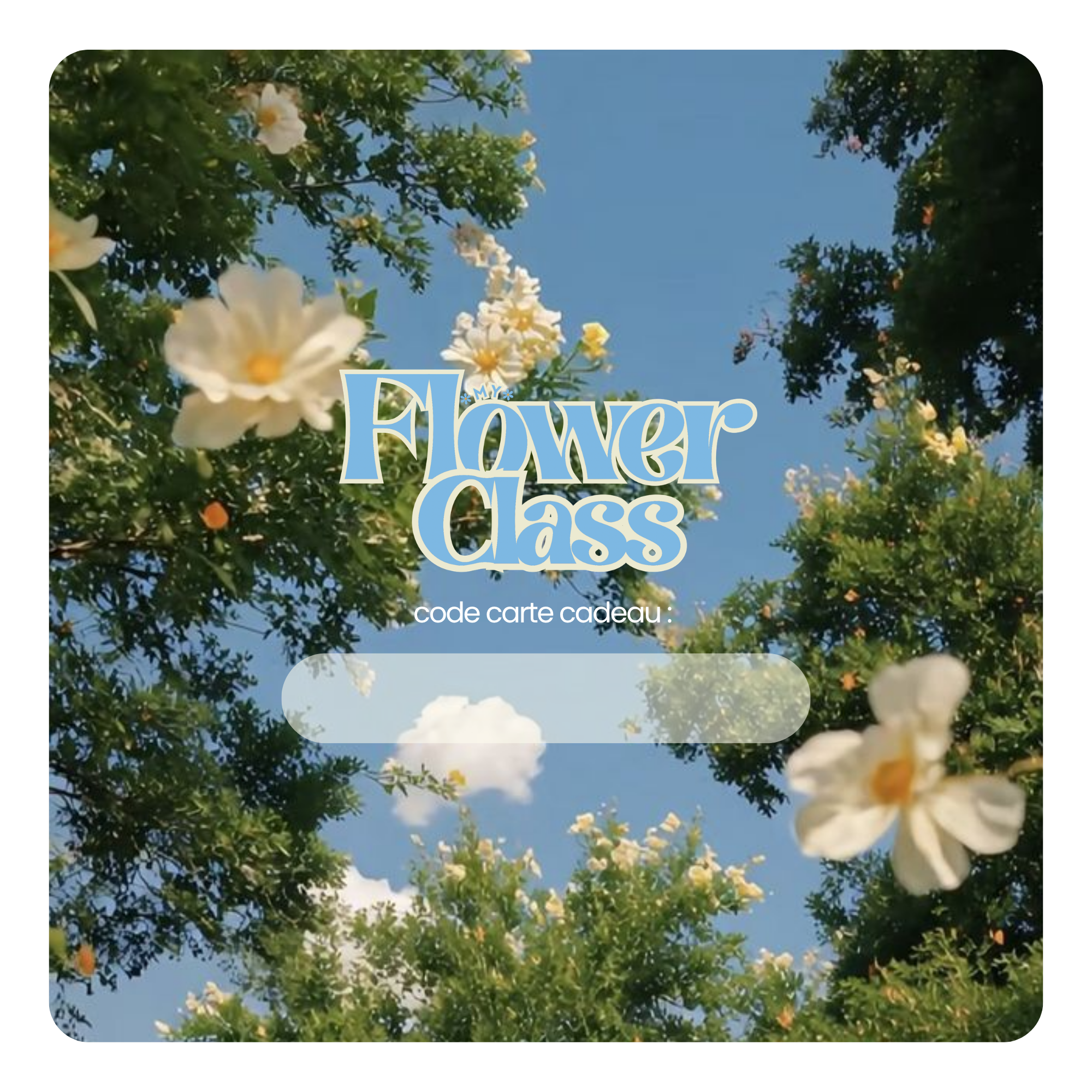 Carte Cadeau My Flower Class